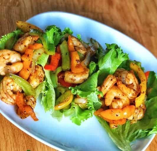 Shrimp fajitas taco - Optimising Nutrition